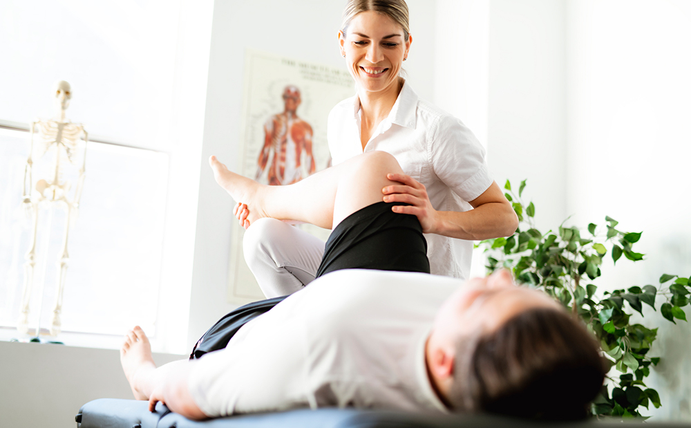 Image of physio helping with Sciatica